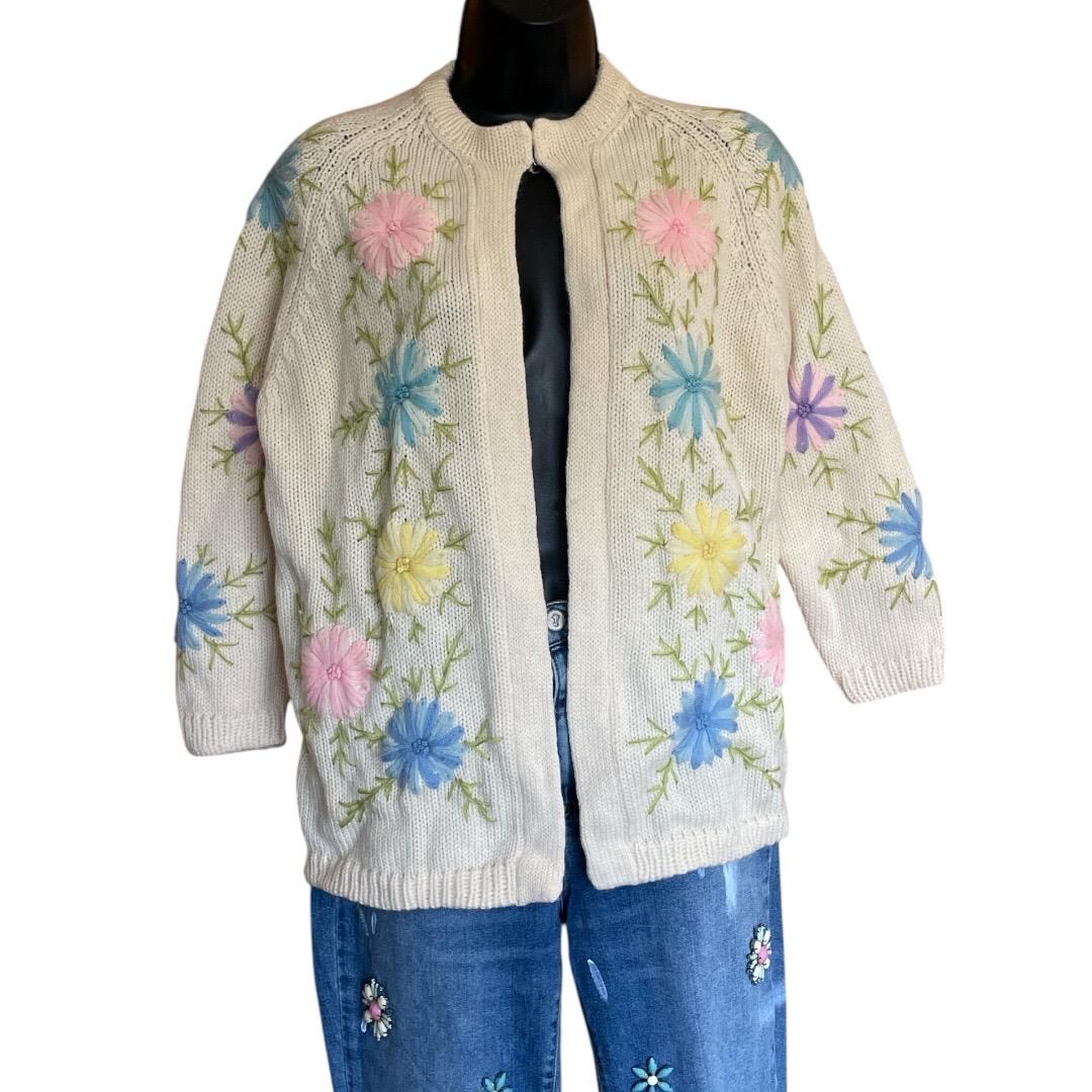Classic Cardigan - Fall Vintage Floral