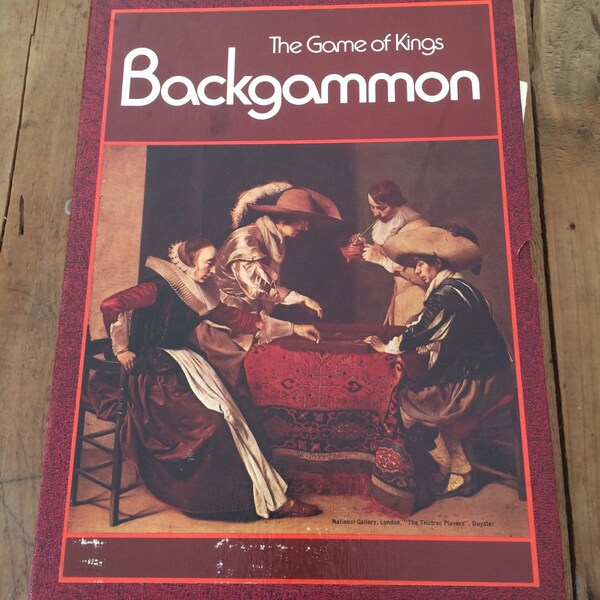 Vintage Bookshelf Game Gackgammon The Game of Kings 3M Bookshelf Classic Instructions Included