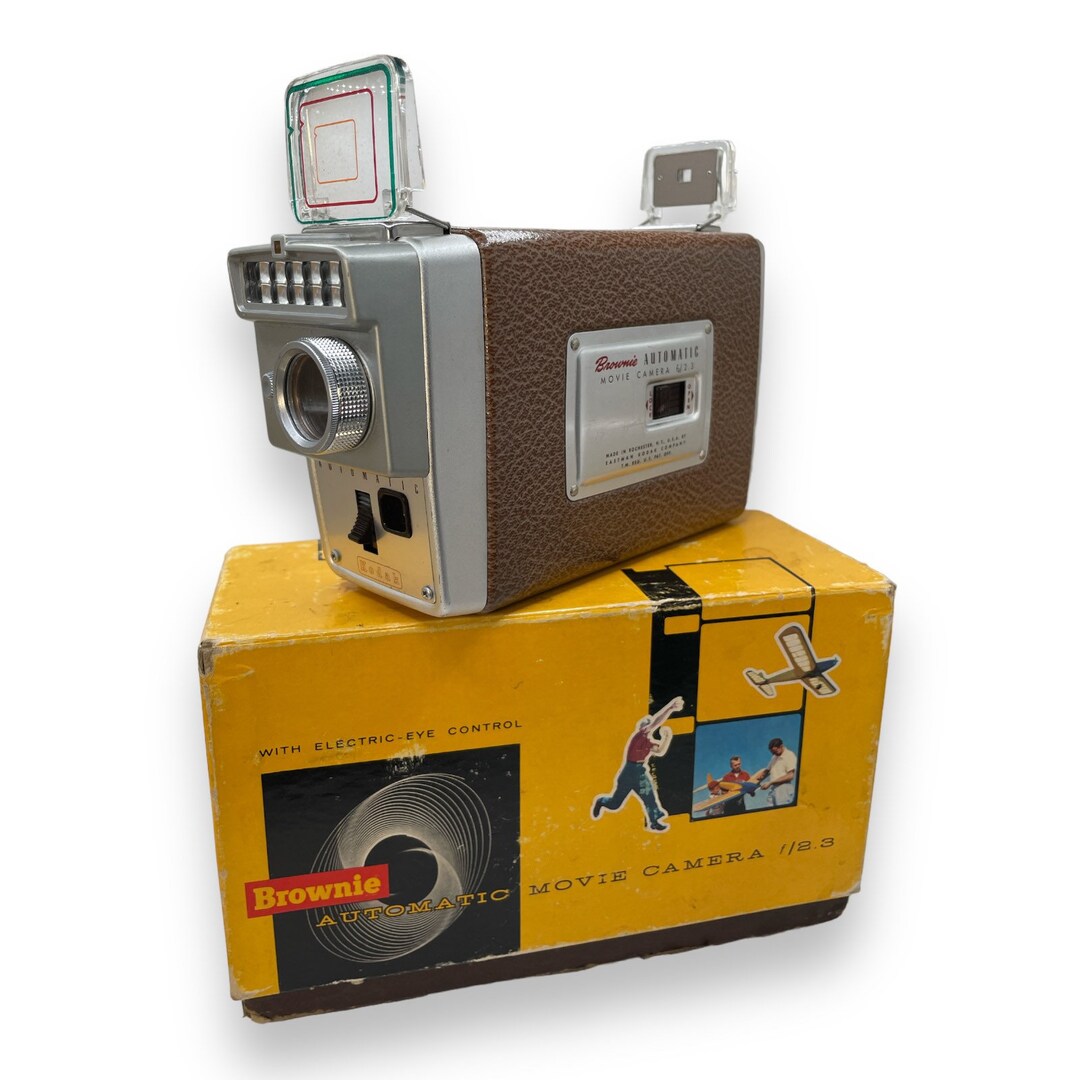 1950s 1960s Kodak Brownie Automatic 8mm Movie Camera F/2.3 Etsy