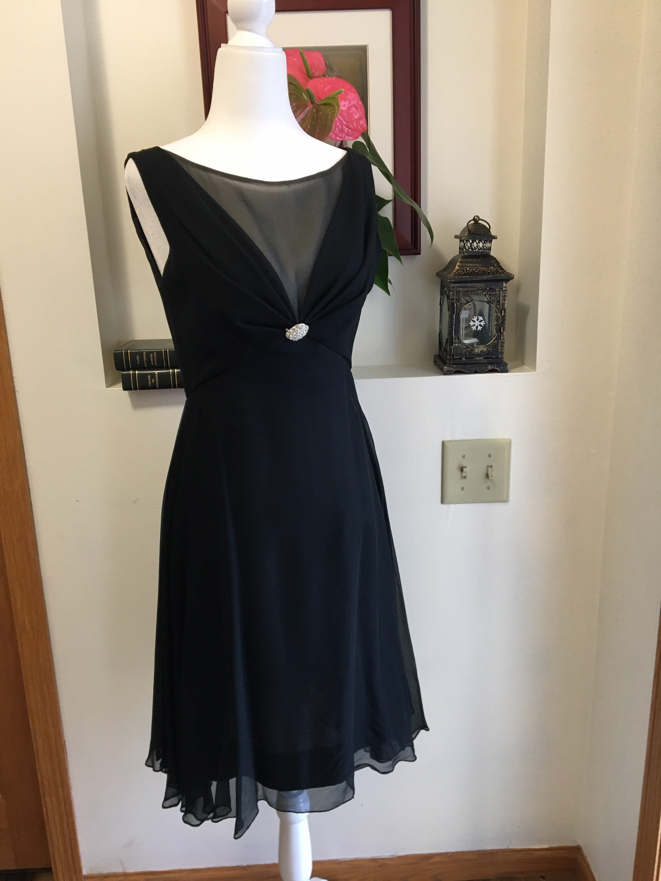 Vintage Cocktail Dress Elinor Gay Original Black Dress | Etsy