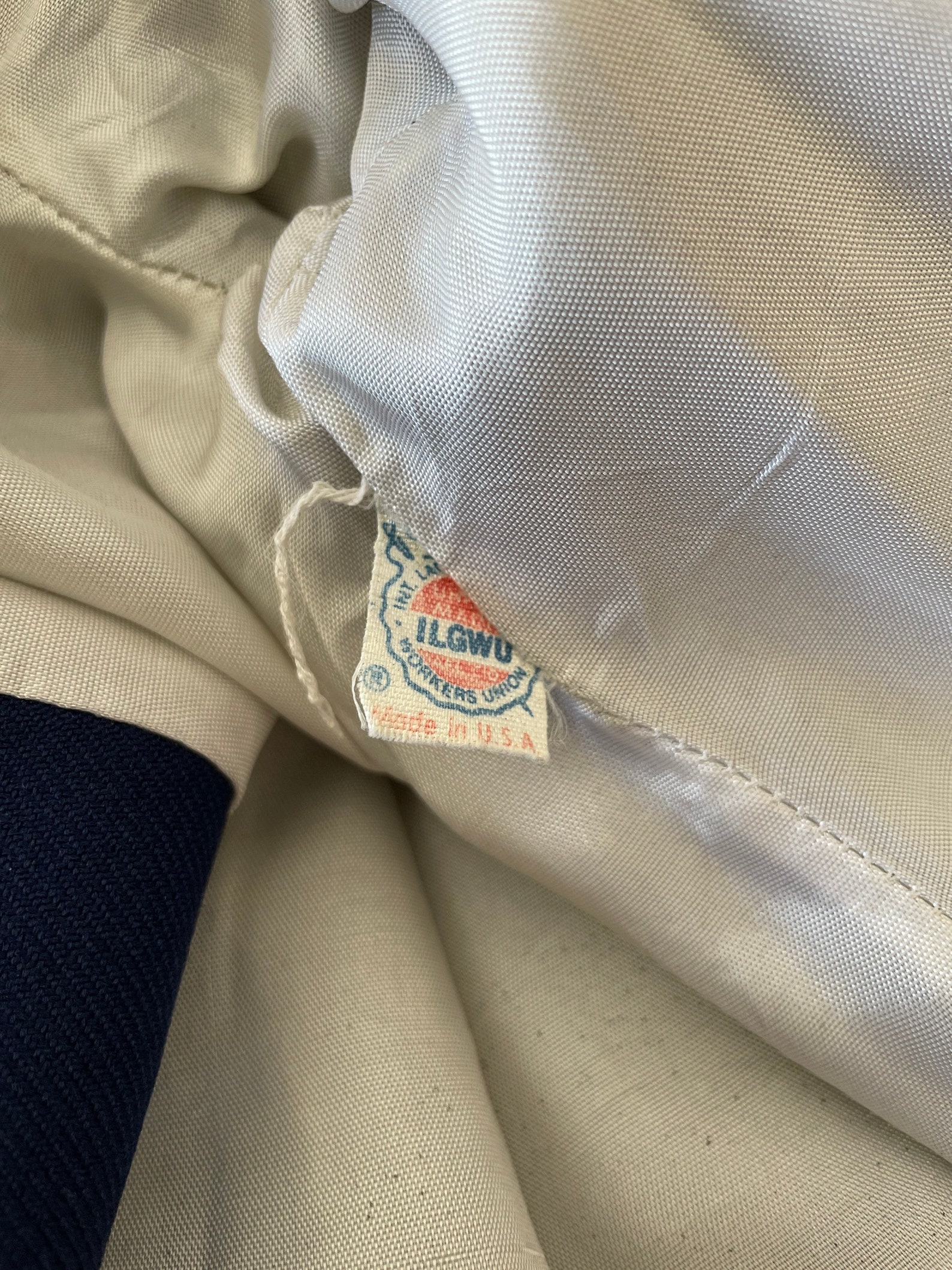 Little Girls Cute Togs Coat Navy Blue and White Double Breasted Lace ...