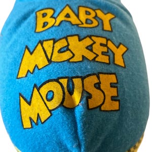 Vintage Mickey Mouse Plush Sleepy Baby Mickey Snuggles in Seeping Bag Rare Disney Collectible bild 5