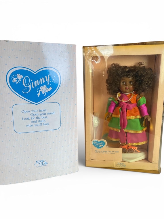 Vintage Vogue Ginny Doll: Queen of Mardi Gras, 1991, African American, In Box