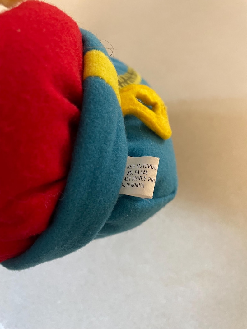Vintage Mickey Mouse Plush Sleepy Baby Mickey Snuggles in Seeping Bag Rare Disney Collectible bild 7