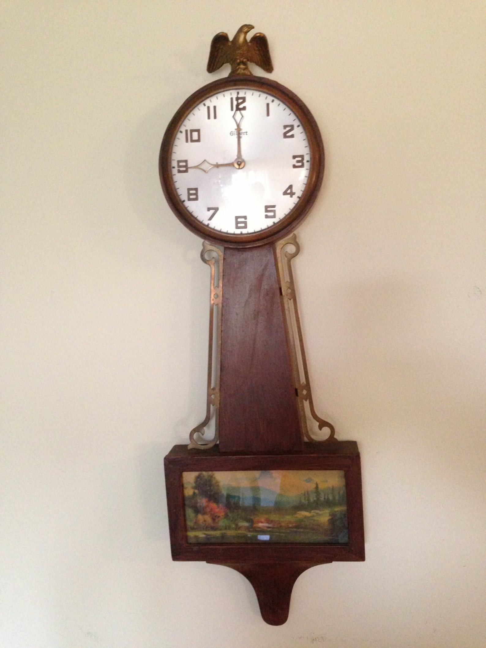 Vintage Gilbert 1807 Banjo Wall Clock Etsy