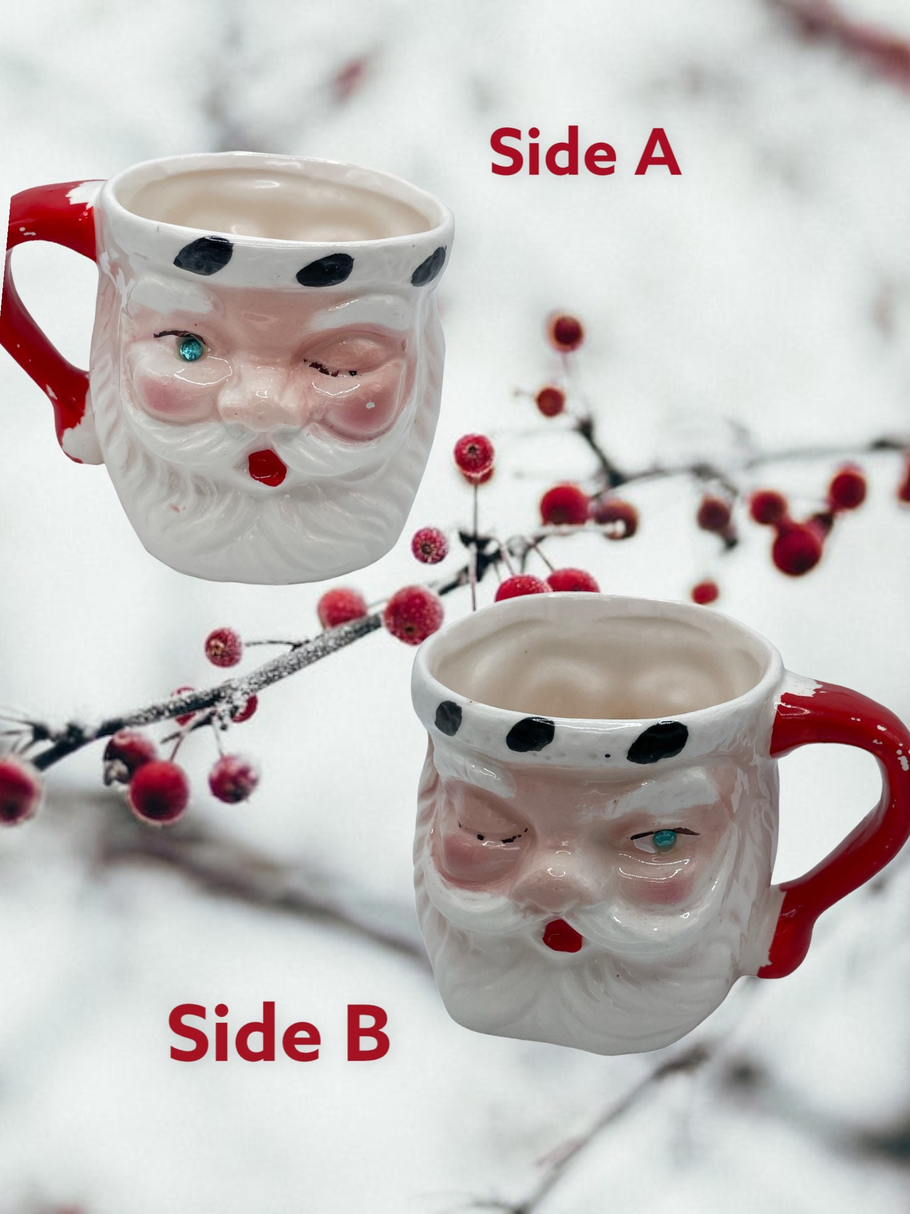 16oz Nostalgic Ceramic Santa Mug