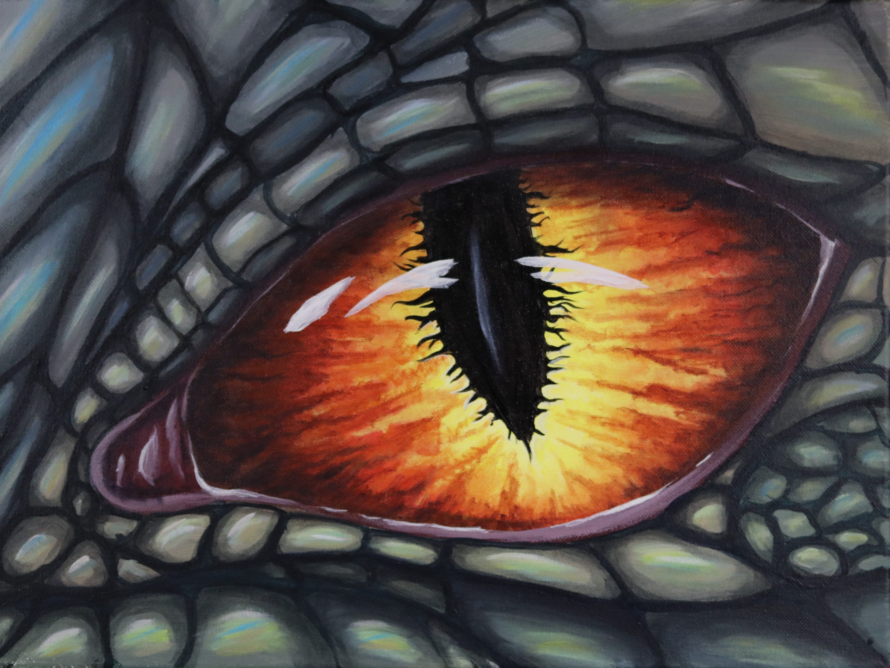 How To Draw A Realistic Dragon Eye