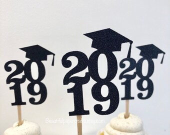 Graduation Cupcake Toppers | Graduation Decorations 2022 | Grad Party | Class of 2022 Cupcake Toppers | 2022 Cupcake Toppers