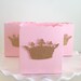 Princess Party Favor Bags | Pink and Gold Baby Shower Favor Box | Princess Crown Popcorn Boxes | Pink and Gold Favor Box |12ct 