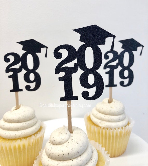Graduation Cupcake Toppers Graduation Party Decorations Etsy