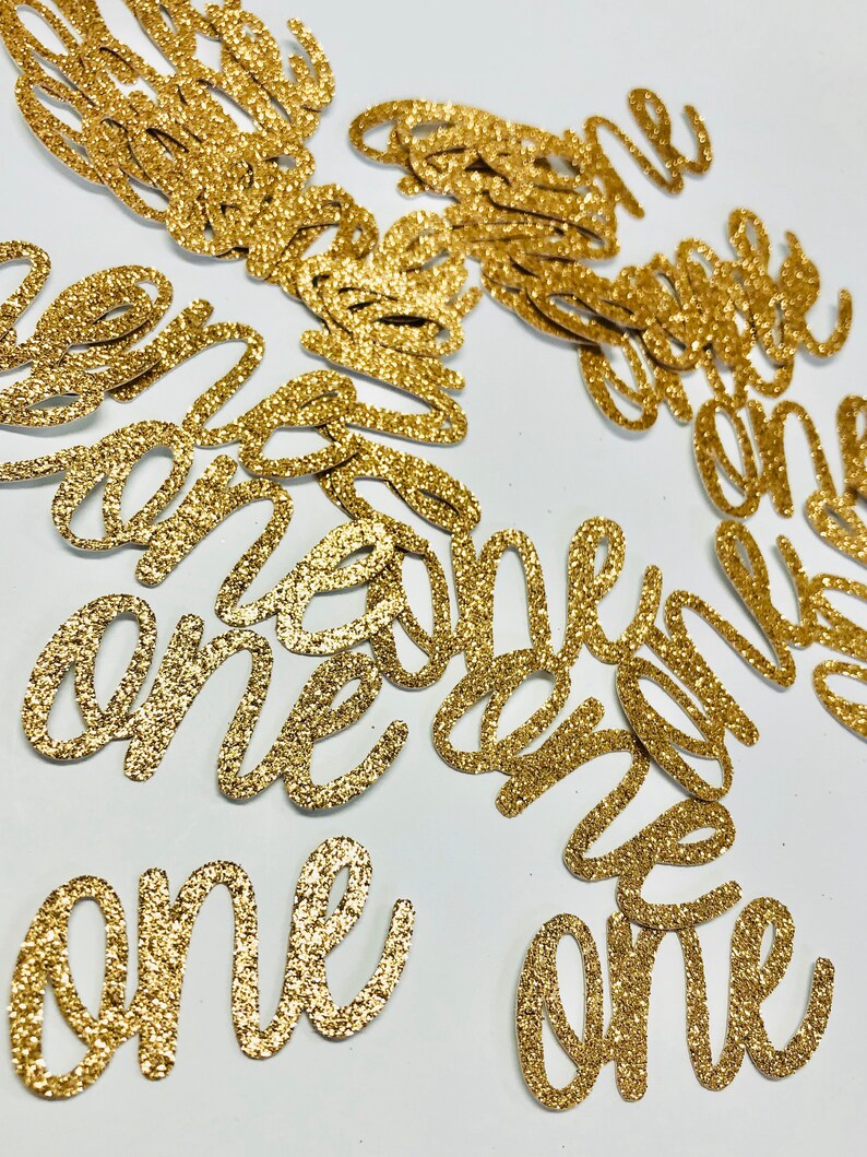 Baby Gold Confetti Baby Shower Confetti Pink and Gold Etsy