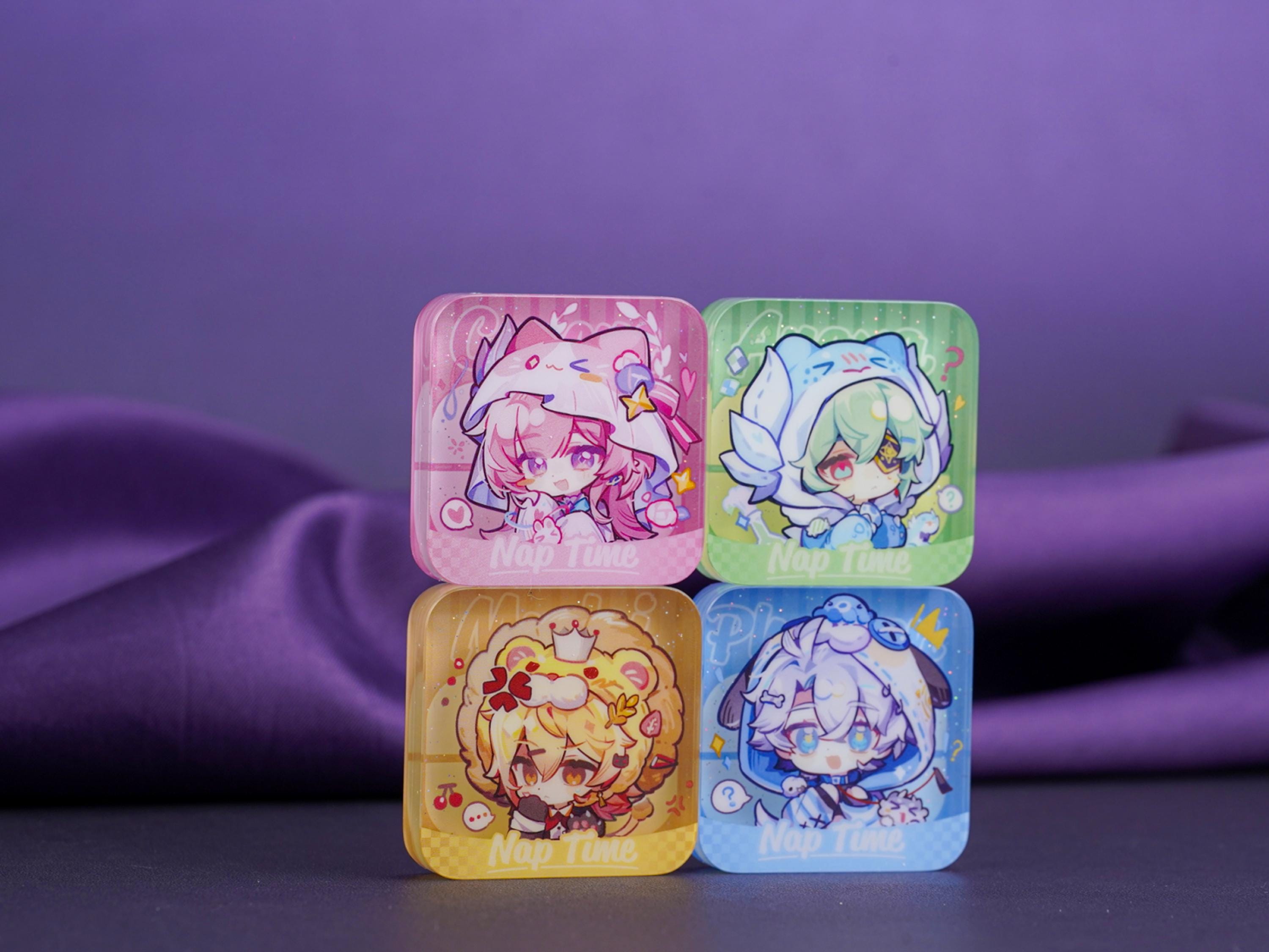Honkai Star Rail Chibi Acrylic Square Brick Standee, Phainon Mydei ...