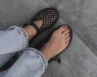 Sapatilhas anatômicas de ballet Bistfor, de couro, femininas, mocassins