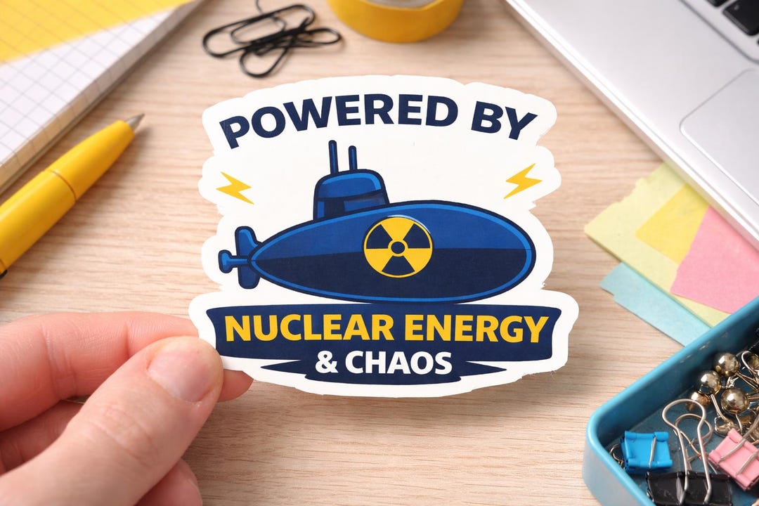 Nuke Button Sticker Nuclear Energy & Chaos Sticker | Navy Nuke Sticker | Submarine Sticker ...