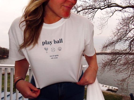 Baseball Graphic Tee | Play Ball Shirt | Sporty Coastal t-shirt | Game Day | Summer Casual Top |