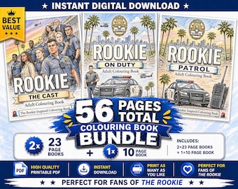 Rooke Colouring Book Bundle | Rookie Inspired Adult PDF (56 Pages)