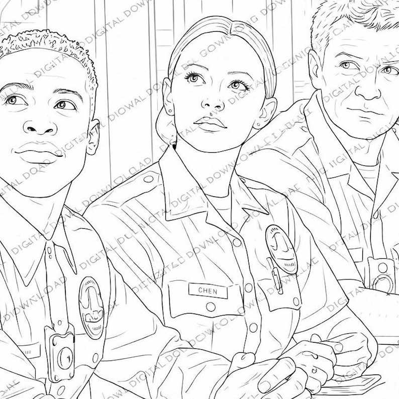 Rookie Friendship Adult Colouring Book | 23 Pages (digital Download) - Etsy
