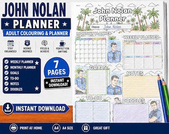 Rookie Inspired John Nolan Planner | 7 page Digital Download