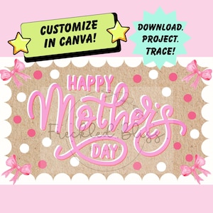 Mother's Day Banner Template | Customizable Canva Design (Digital Download)