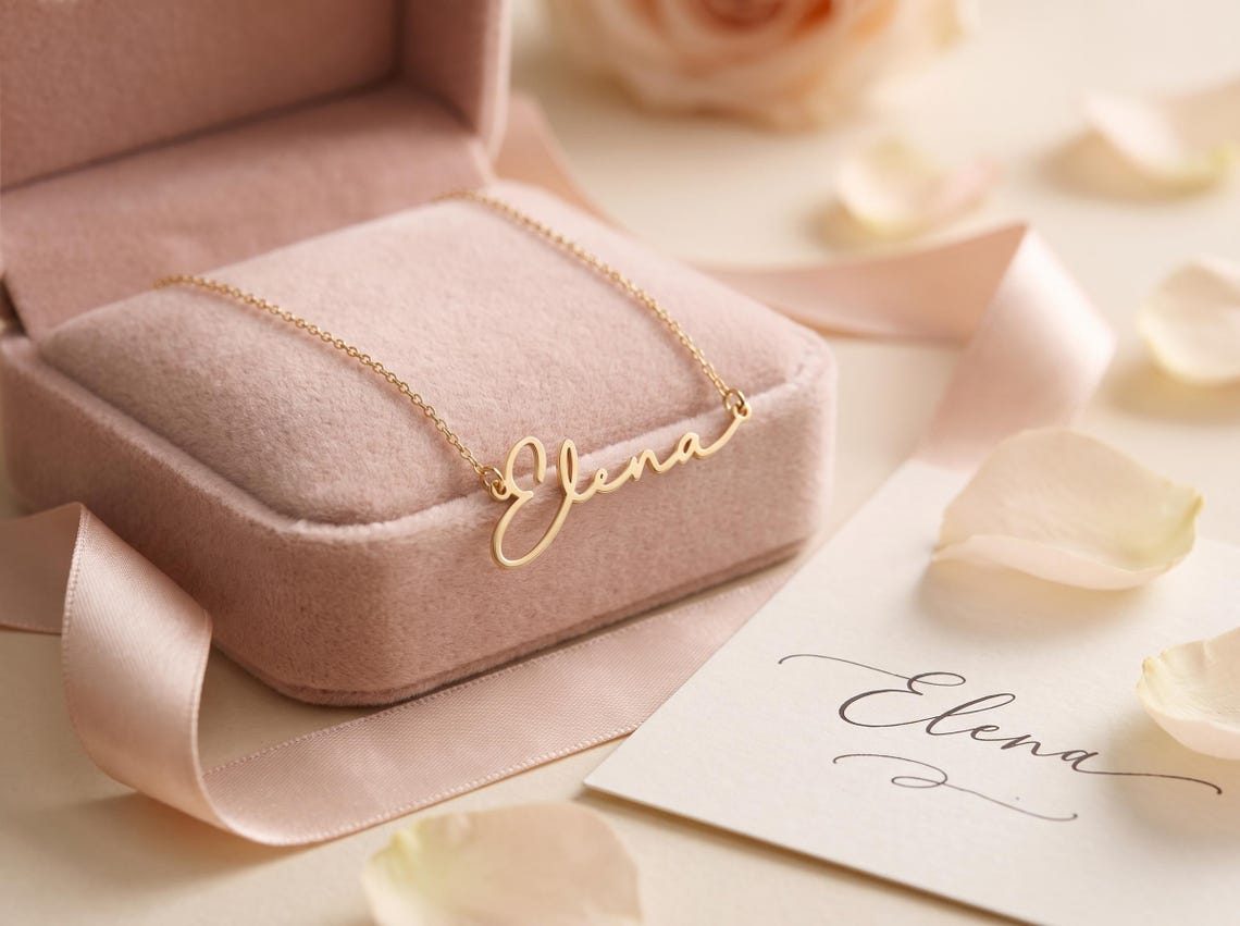 How to Choose a Name Necklace: Font, Length and Chain Guide