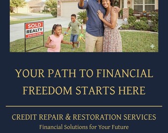 Paquete Ejecutivo de Reparación y Restauración de Crédito / Suite Canva de 8 páginas