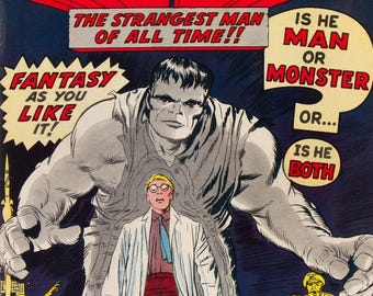 Réplica em fotocópia da revista em quadrinhos Incredible Hulk #1