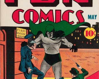 Réplica de cómic fotocopiado de More Fun Comics #55