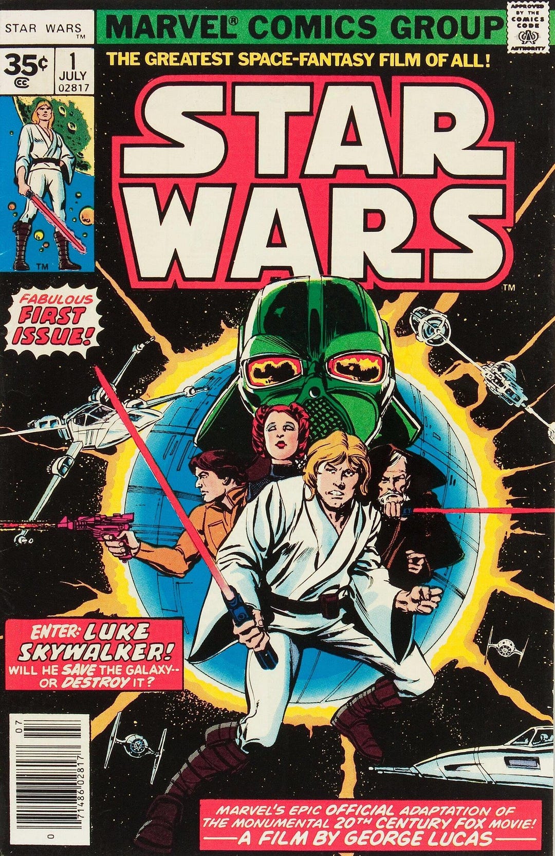 Star Wars #1 (marvel, 35 Cent Version) Photocopy Comic Book