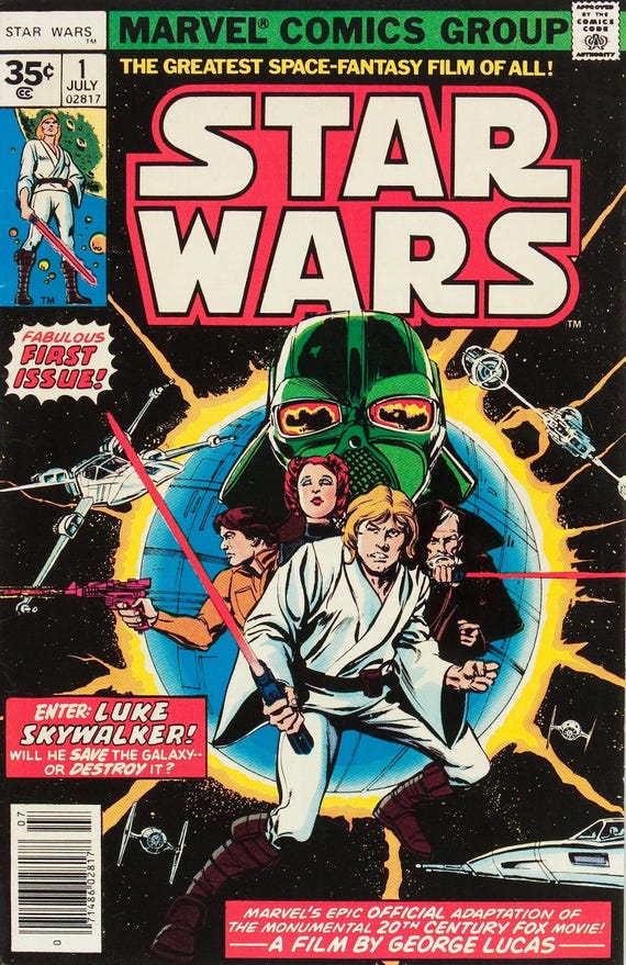 Star Wars #1 (marvel, 35 Cent Version) Photocopy Comic Book