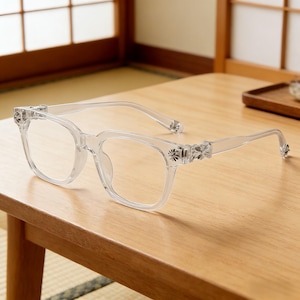 Bundle de montures de lunettes gothiques en forme de croix, de fleurs, de chrome, de coeur CH, de lunettes populaires blanches carrées bleues