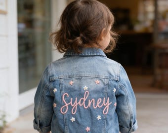 Personalized Name Embroidered Jean Jacket | Custom Denim for Babies & Toddlers