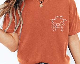 AMAZE! AMAZE! AMAZE! Project Hail Mary Rocky Comfort Colors Shirt, Sci-Fi Movie Merch Tee Gift for Sci-Fi fan