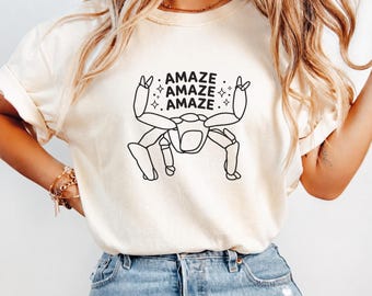 Project Hail Mary AMAZE! AMAZE! AMAZE! T-Shirt, Rocky the Eridian Andy Weir Gift BookTok Movie Merch Sci-Fi Gift Comfort Colors C1717