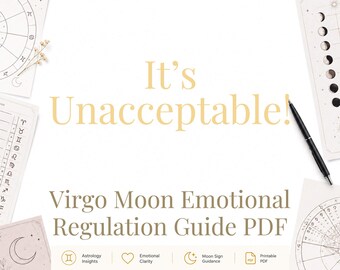 É inaceitável! | Guia de Regulação Emocional para Lua em Virgem (PDF)