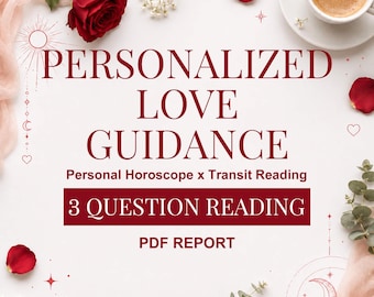 Personalized Love Astrology Guidance PDF | 3 Love Questions, Birth Chart & Transit Reading