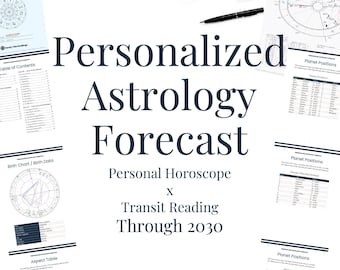 Personalized Astrology Forecast | Personal Horoscope x Transit Reading | Future Prediction PDF Reading Through 2030