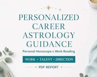 Personalized Career Astrology Guidance PDF | 3 Career Questions, Work, Talent & Direction