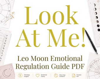 Olhe para mim! | Guia de Regulação Emocional para Lua em Leão (PDF)