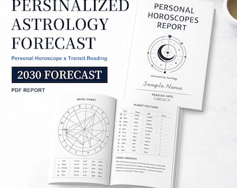 Personalized Astrology Forecast | Personal Horoscope x Transit Reading | Future Prediction PDF Reading Through 2030