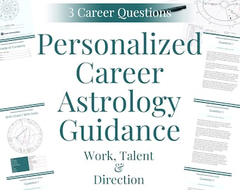 Personalized Career Astrology Guidance (3 Career Questions, Work, Talent & Direction PDF)