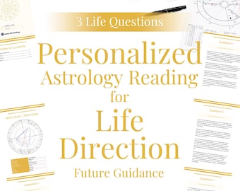 Personalized Astrology Reading for Life Direction (3 Life Questions & Future Guidance PDF)