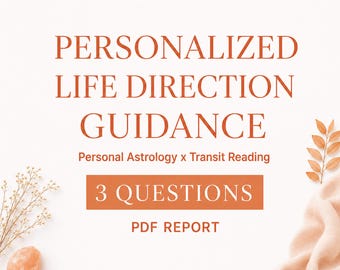 Personalized Life Direction Astrology Guidance PDF | 3 Life Questions & Future Guidance