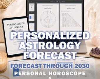 Personalized Astrology Forecast | Personal Horoscope x Transit Reading | Future Prediction PDF Reading Through 2030