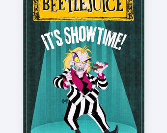 Beetlejuice - Födelsedagsfest - Inbjudningsmall