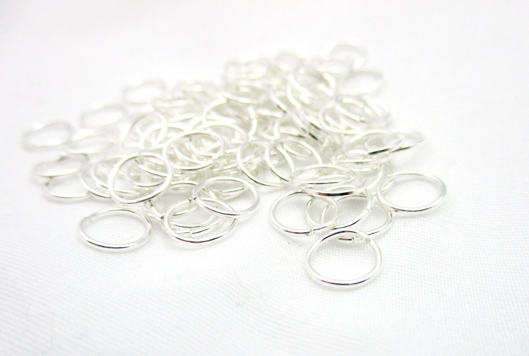 Silver Plated Iron Jump Rings 7mm OD 20g 100pcs/pkg Etsy Canada