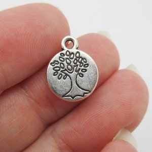 Silver Tree of Life Medallion Charms 8pcs 15x12mm CHR0072 image 3