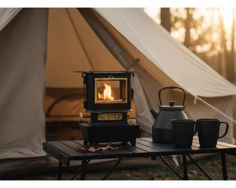 Stainless Steel Camping Lantern Stove – Portable Outdoor Warming Light