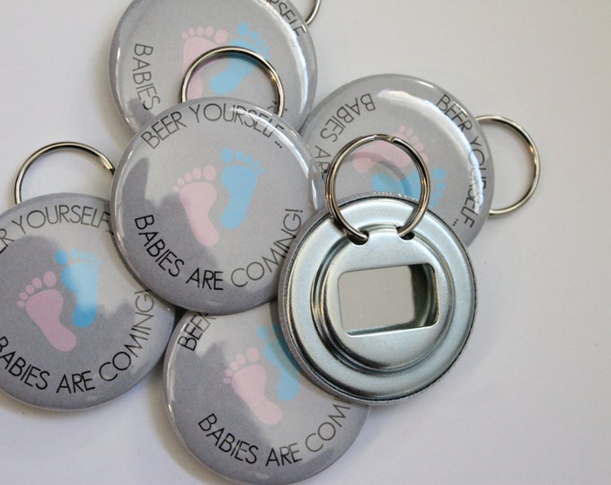 Set of 25 Baby Shower Bottle Openers/keychain Favors Etsy