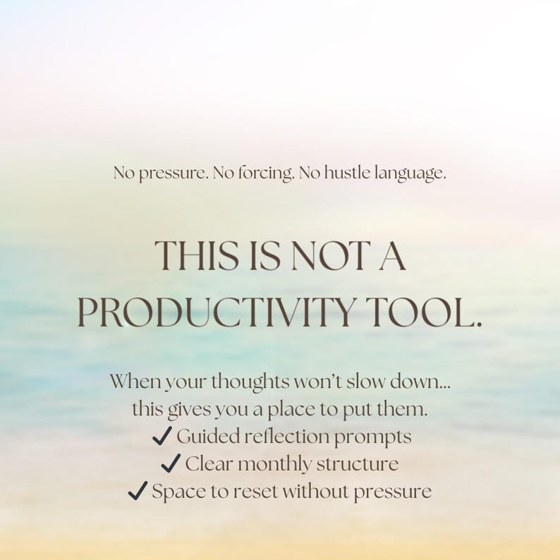 Monthly Life Reset Workbook | Guided Journal for Clarity, Calm (digital ...