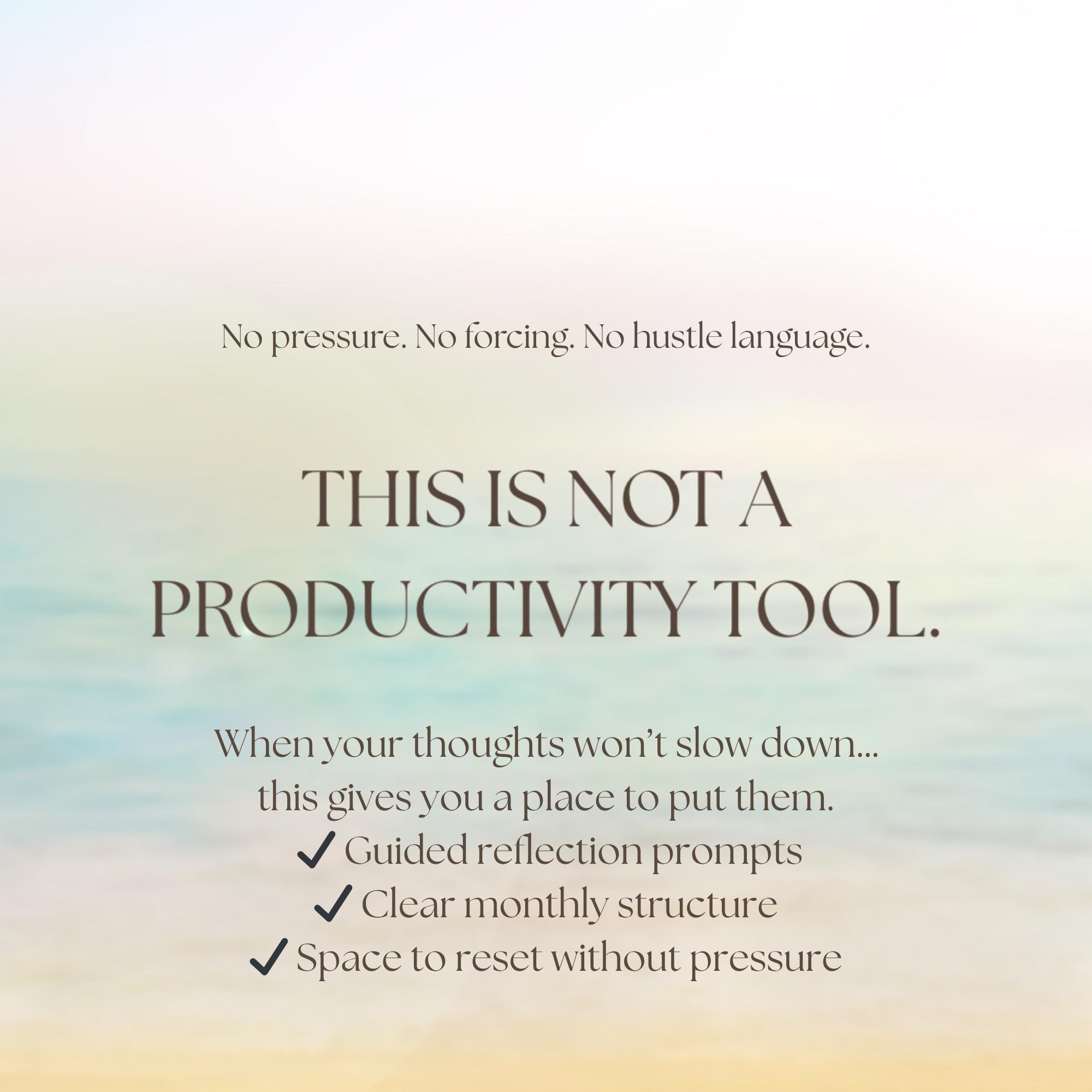 Monthly Life Reset Workbook | Guided Journal for Clarity, Calm (digital ...